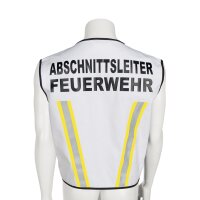 KENNZEICHNUNGSWESTE weiß - ABSCHNITTSLEITER FEUERWEHR