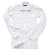 Diensthemd weiß - Herren, langarm 41/42 ModernFIT
