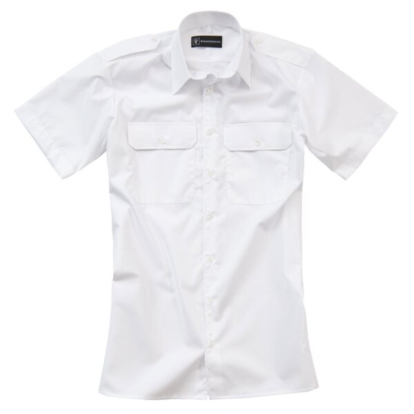 Diensthemd weiß - Herren, kurzarm 37/38 SlimFIT