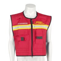 KENNZEICHNUNGSWESTE rot - FAHRZEUGKOMMANDANT - ÖBFV
