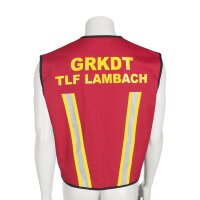 KENNZEICHNUNGSWESTE rot - FAHRZEUGKOMMANDANT - ÖBFV