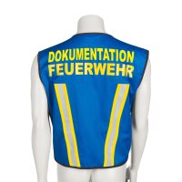 KENNZEICHNUNGSWESTE blau - DOKUMENTATION FEUERWEHR -...