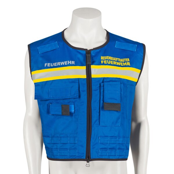 KENNZEICHNUNGSWESTE blau - MEDIENBEAUFTRAGTER FEUERWEHR - &Ouml;BFV