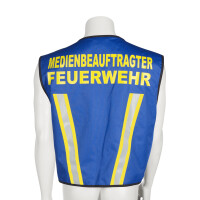 KENNZEICHNUNGSWESTE blau - MEDIENBEAUFTRAGTER FEUERWEHR -...