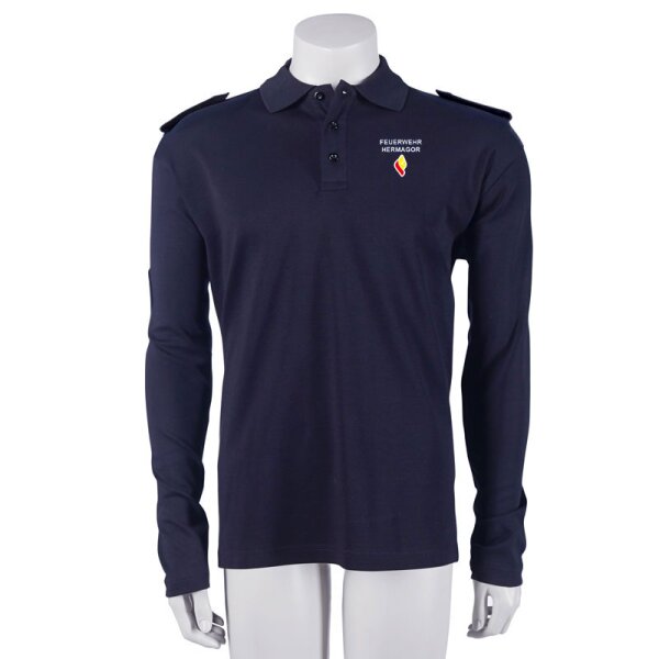 POLOSHIRT mit 2 Schulterklappen - Herren, langarm - K&Auml;RNTEN