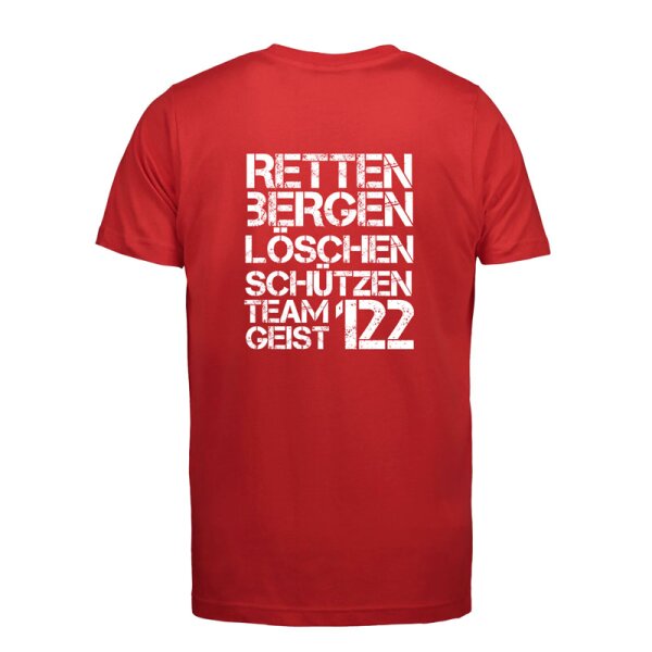 T-Shirt Slogan - "Retten Bergen 1" XL